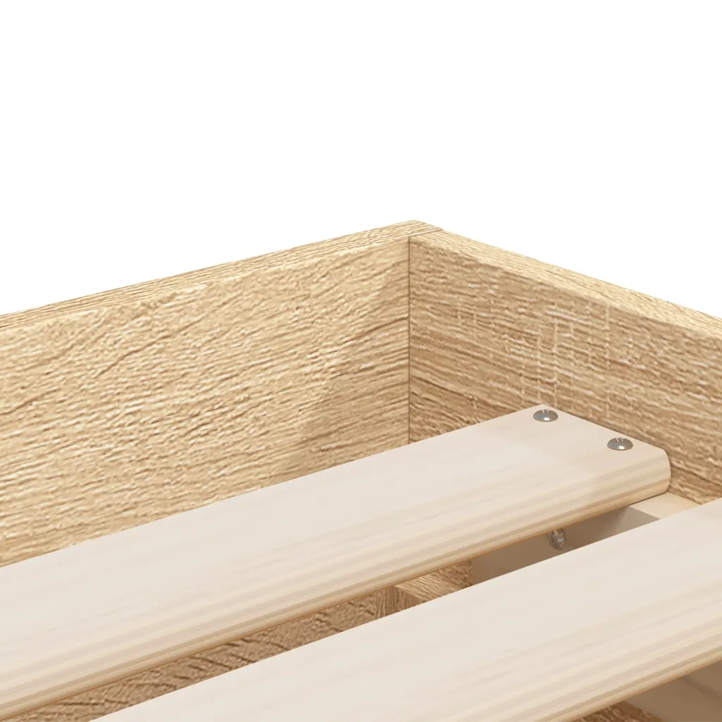 Giroletto Cassetti Rovere Sonoma 90x190 cm Legno Multistrato 3207324