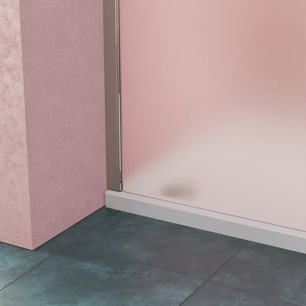 Box doccia angolare 80x70 cm in vetro 6mm opaco con apertura a battente e parete fissa | Holo