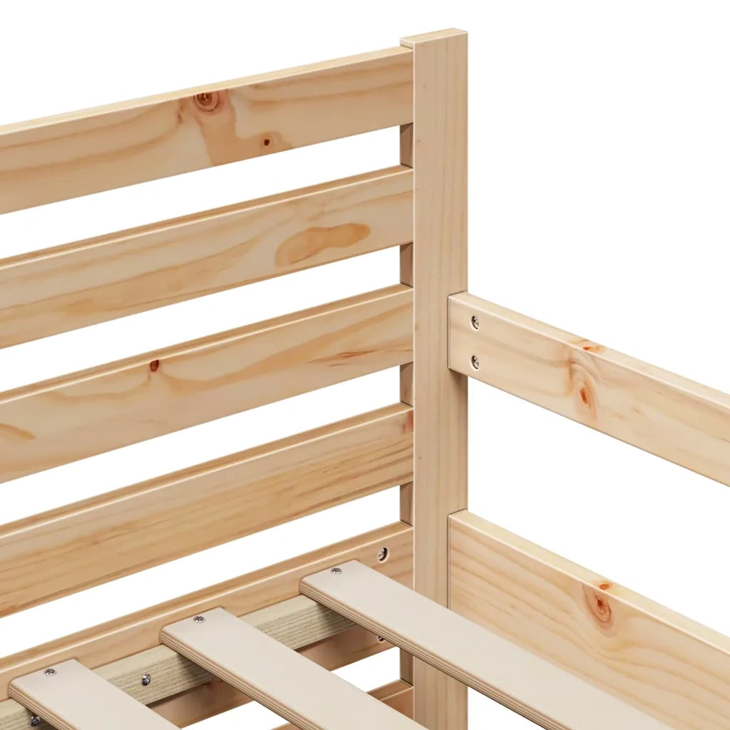 Struttura del letto Marrone 80 x 200 cm Legno multistrato 877206