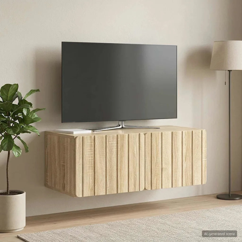 Mobile Porta TV da Muro Rovere Sonoma 78,5 x 41 x 30 cm 898347