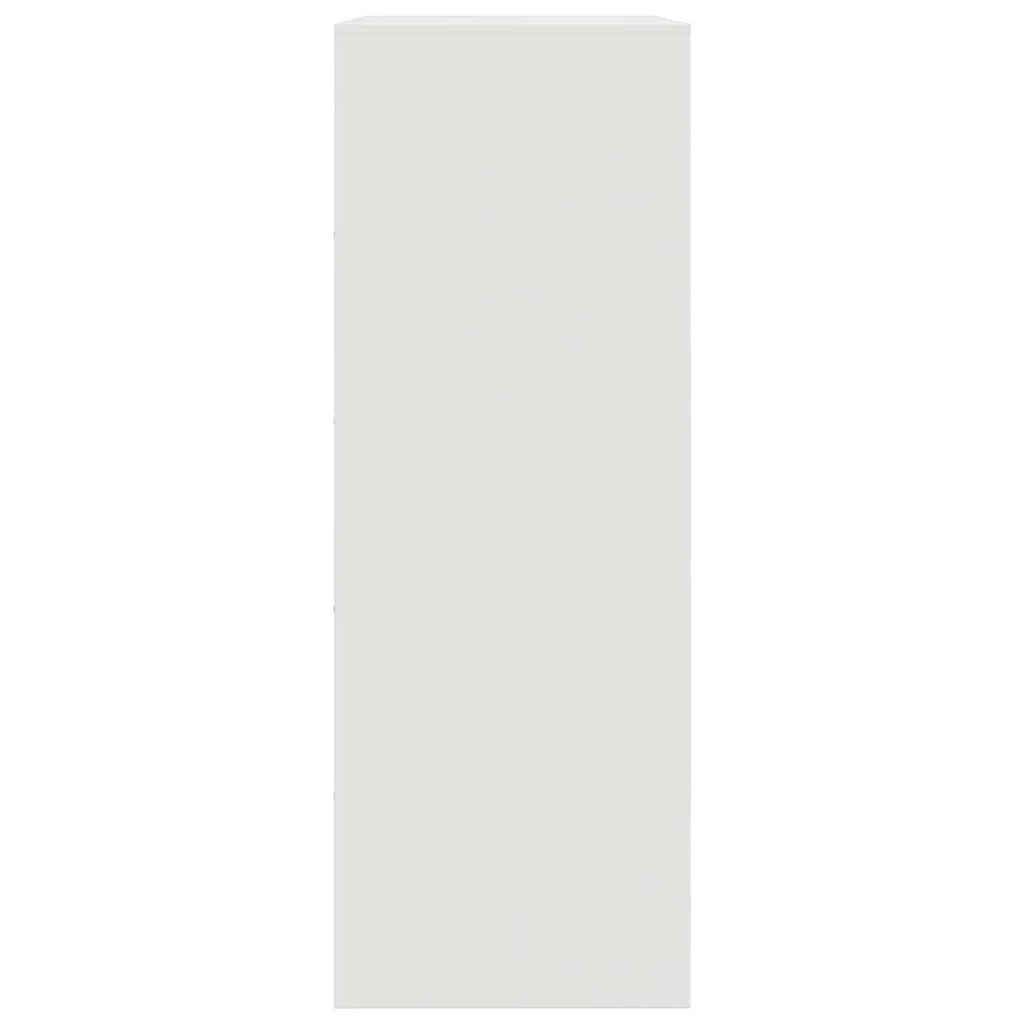 Buffet credenza cassettiera armadio mobile contenitore organizer per cucina soggiorno salotto 67 x 39 x 107 cm acciaio bianco 02_0030384