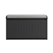 Scarpiera da Ingresso Scarpiera con ribalta Cassapanca Portascarpe con cuscino,Nero, L62xP25xA46cm FSR98-SCH