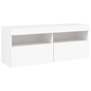 Mobile TV multimediale scaffale TV credenza mobile TV sala da pranzo soggiorno camera da letto mobile da parete con luci LED 100 x 30 x 40 cm bianco 02_0027835