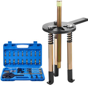 Set di estrazione a 36 in 1, kit di attrezzi a 3 leva per l'estrazione di cuscinetti interni ed esterni, adatto per cuscinetti senza assi interni, set di estrazione versatile con contenitore di stoccaggio portatile e duraturo.