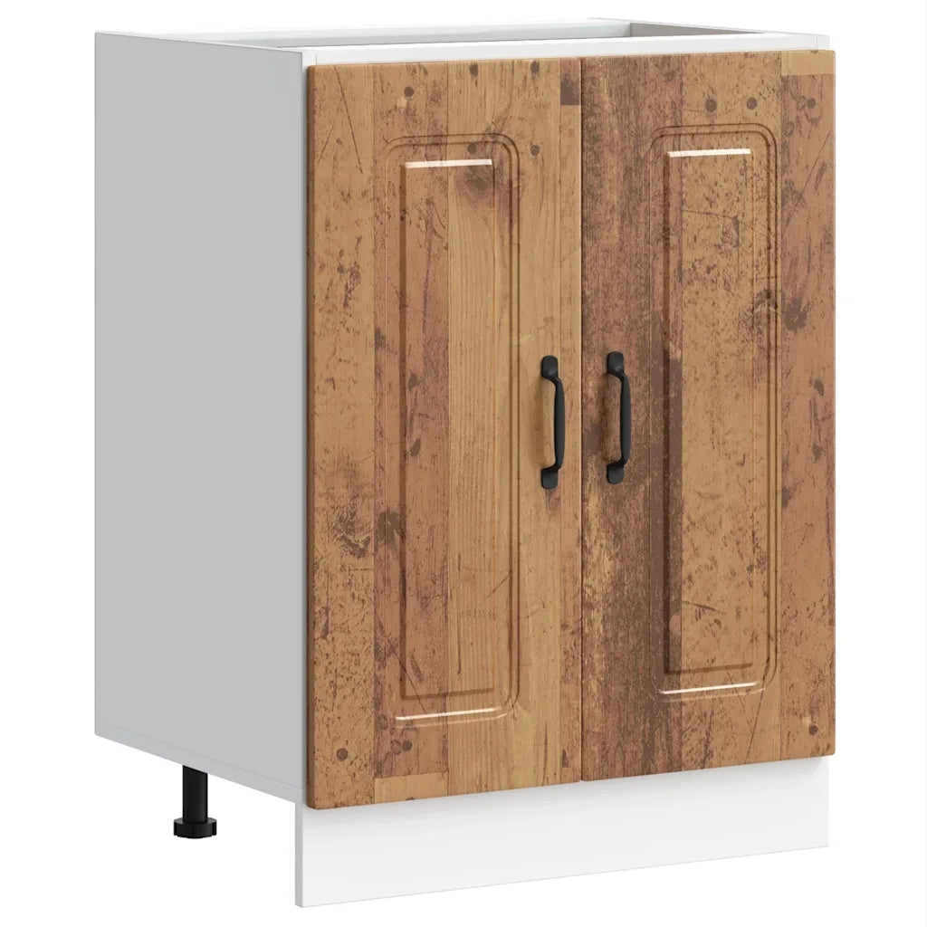 Mobile base lavello-Armadietto da bagno Kalmar Legno Vecchio 60x46x81,5 cm