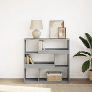 Libreria Divisorio-Scaffale per Libri-Mobile di Stoccaggio Grigio Sonoma 100x33x94,5 cm