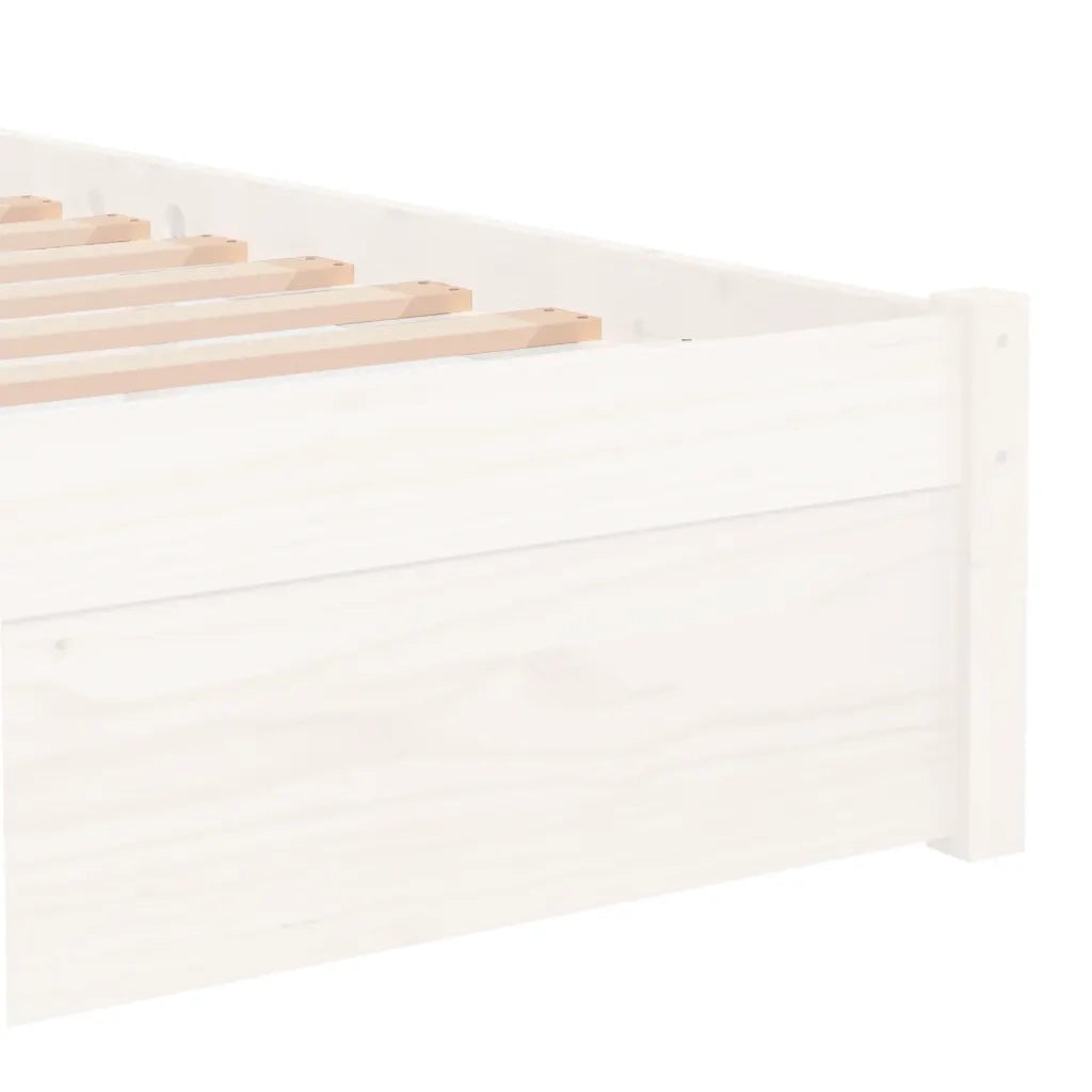 Giroletto Bianco in Legno Massello 75x190 cm Small Single 814910