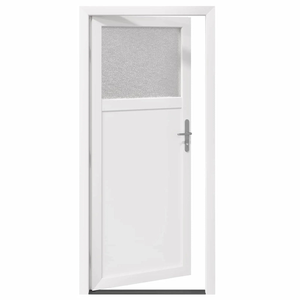 Porta d'ingresso laterale Bianco 98 x 198 cm PVC