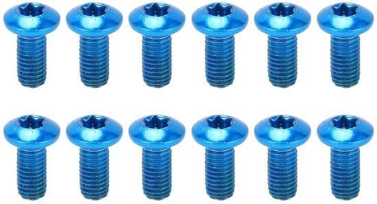 Remschijf Schroeven 12 Stuks - Acciaio Gelegeato M5x10mm - Leggero - Adatto per Biciclette da Mountain Bike/Felce - Facile da Installare - Parti di Ricambio - Viti per Bicicletta