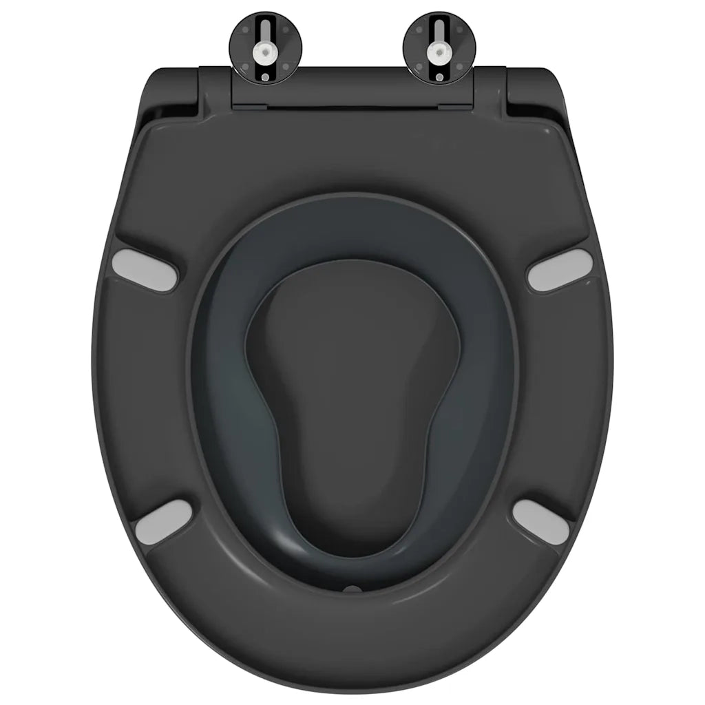 Sedile del WC Antracite 47 x 37 x 4 cm Duroplast 42002350