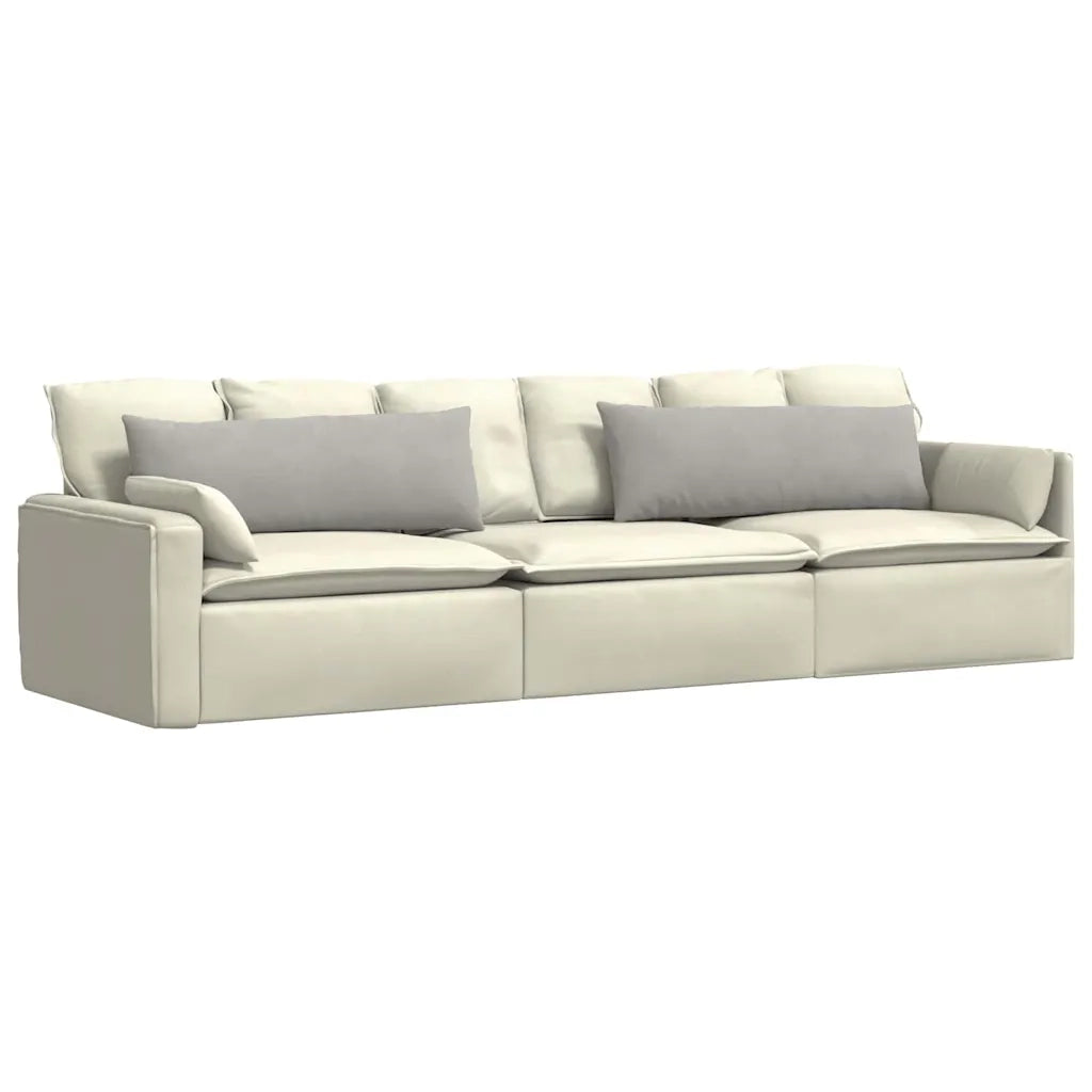 Cuscini da Divano 2 pz-Set di 2 Cuscini per Sofa Grigio chiaro 120 x 40 cm Tessuto 222135