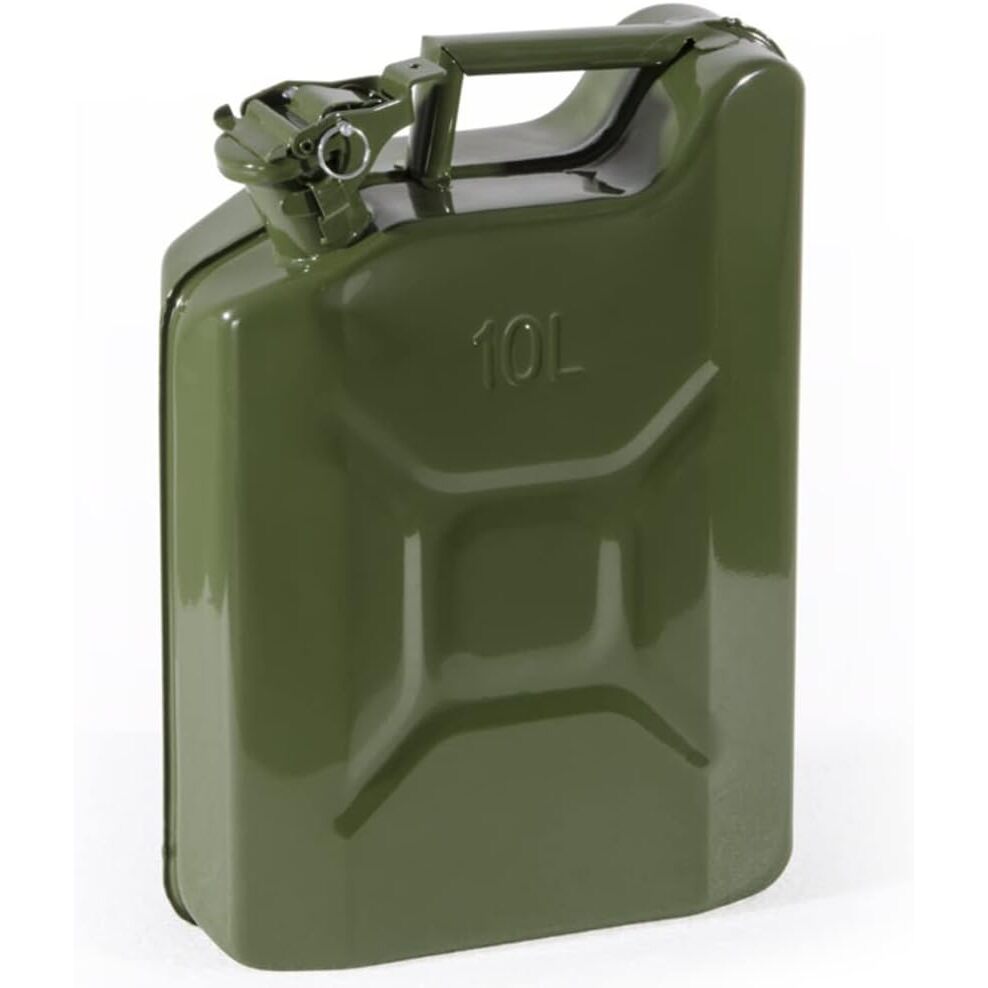 TANICA 10L IN METALLO VERDE PER CARBURANTE