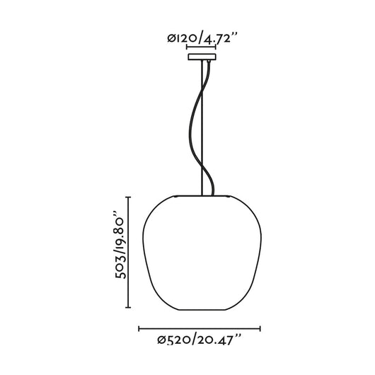 TIERRA 520 lampada a sospensione