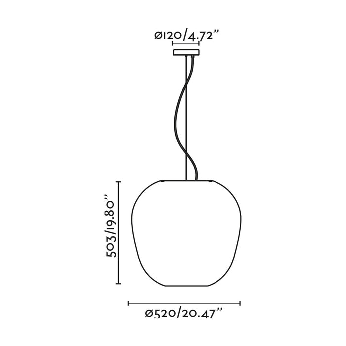 TIERRA 520 lampada a sospensione