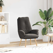 vidaXL Sedia rilassante Grigio scuro 69 x 74 x 93 cm Tessuto