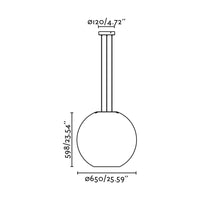 AIRE 650 lampada a sospensione