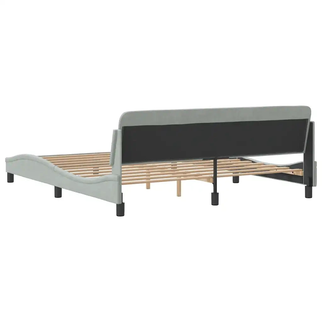Giroletto Dover Grigio Chiaro 183x213 cm in Velluto 373306