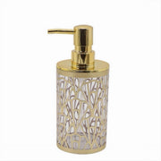 Trade Shop - Dispenser Per Sapone Liquido Accessorio Bagno Oro Contemporaneo Dosatore 59097 -