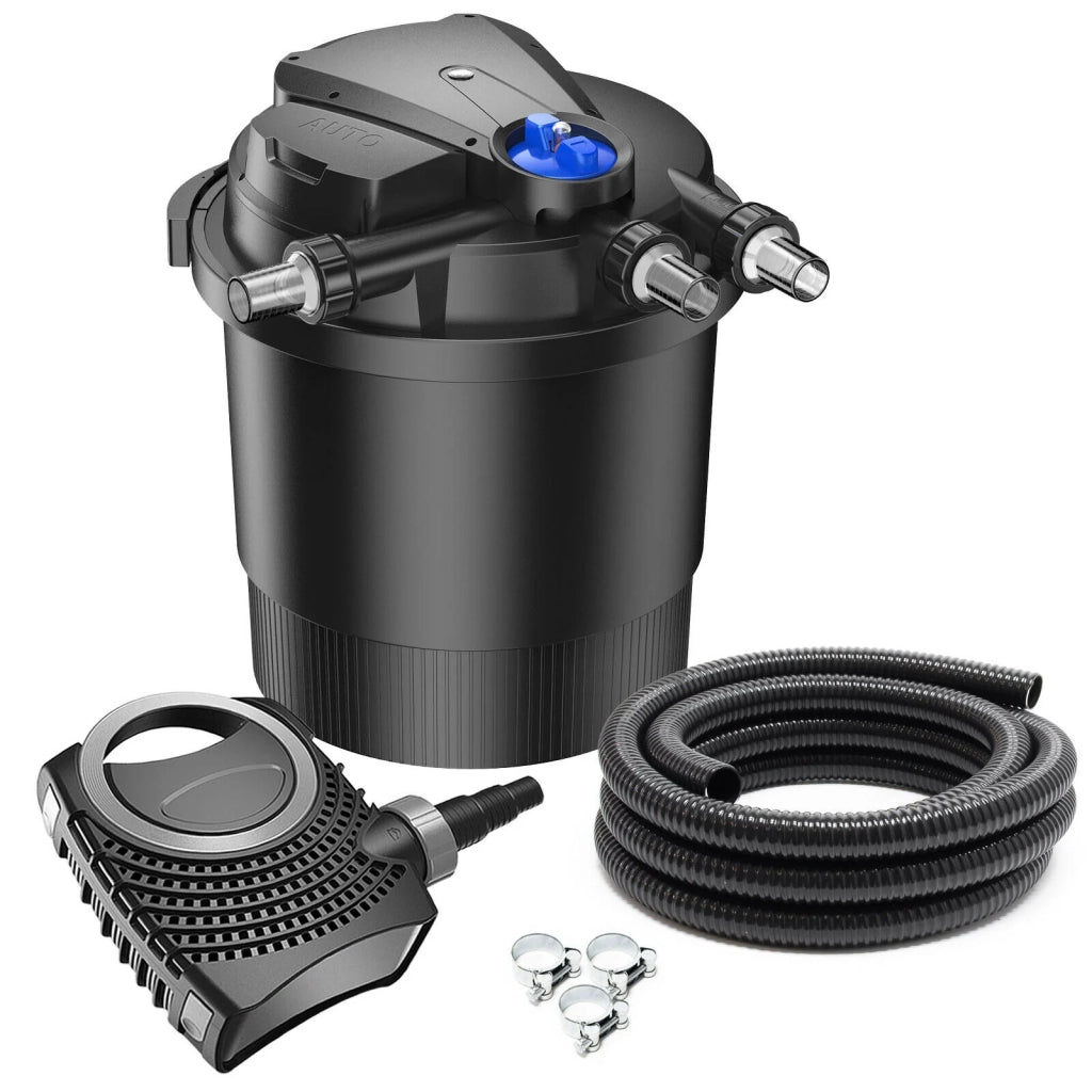 Kit di filtrazione set 40000 litri pompa UVC 36 watt tubo 8000 l/h 10 m 16_0001904