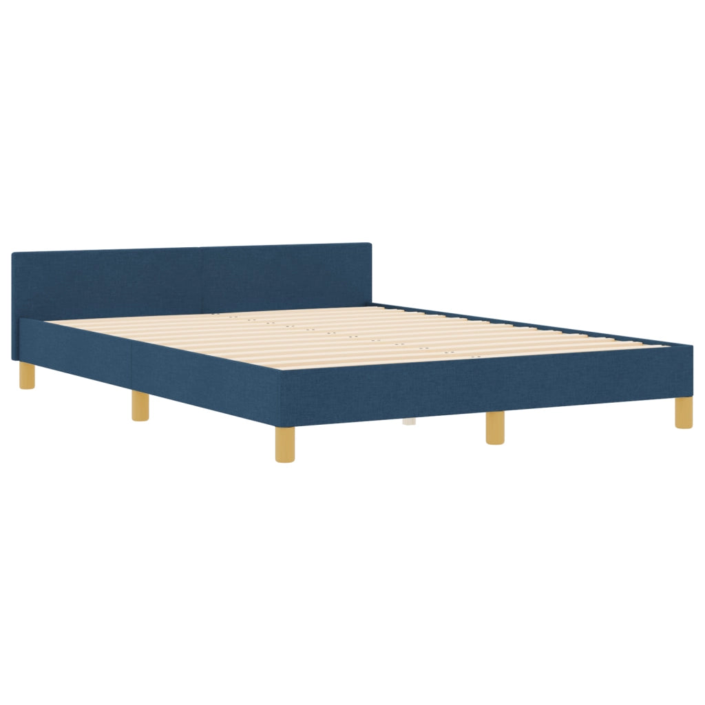 Letto Blu 160x200 cm in Tessuto