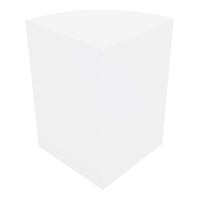 Bancone Angolare da Negozio Bianco LM60 con 3 Ripiani Vetrina Espositiva