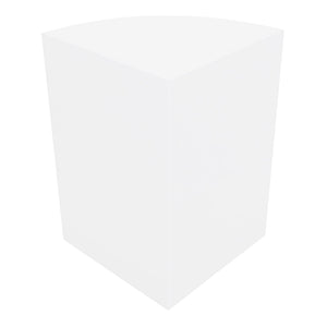 Bancone Angolare da Negozio Bianco LM60 con 3 Ripiani Vetrina Espositiva