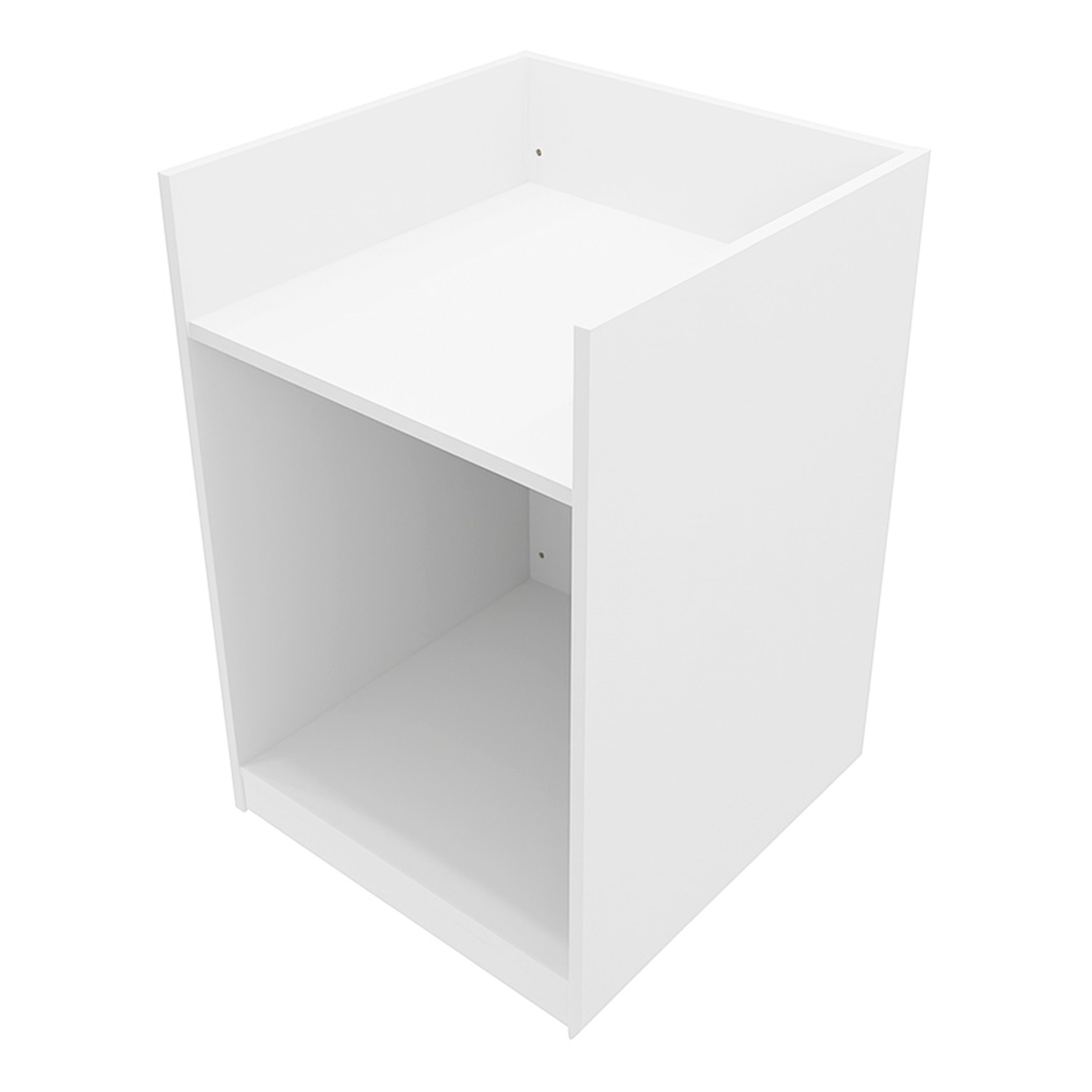 Bancone Cassa da Negozio Bianco TB60 Mobile Reception 2 Ripiani in MDF