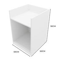 Bancone Cassa da Negozio Bianco TB60 Mobile Reception 2 Ripiani in MDF