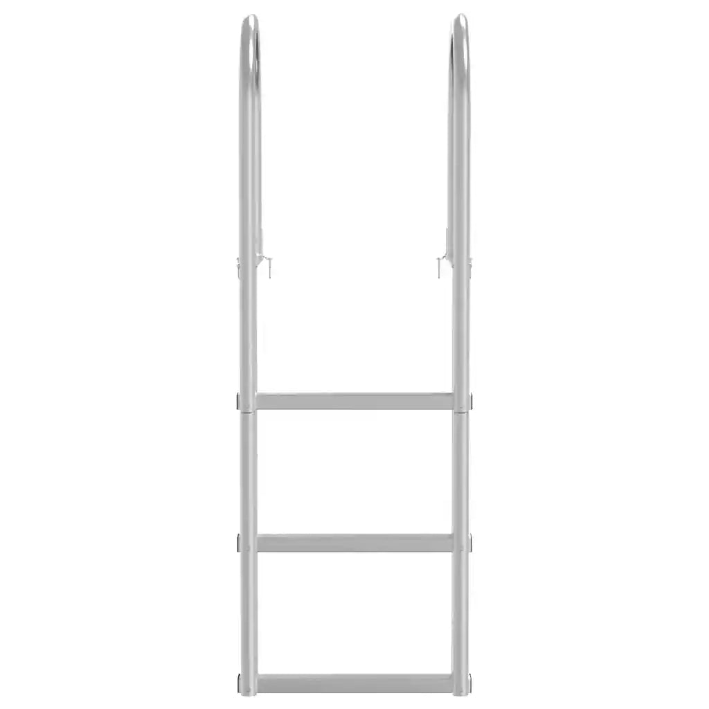 Scala da molo a 3 gradini Argento 45 x 11,5 x 134 cm Alluminio CFW5282930