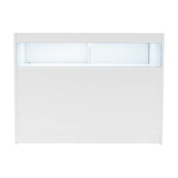 Bancone LED B1200 Bianco con 1 Ripiano a Vista e 2 Chiusi