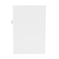 Bancone LED B1200 Bianco con 1 Ripiano a Vista e 2 Chiusi