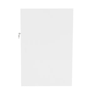 Bancone LED B1200 Bianco con 1 Ripiano a Vista e 2 Chiusi