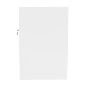 Bancone LED Bianco C1200 con 2 Ripiani a Vista e 1 Chiuso, Vetrina