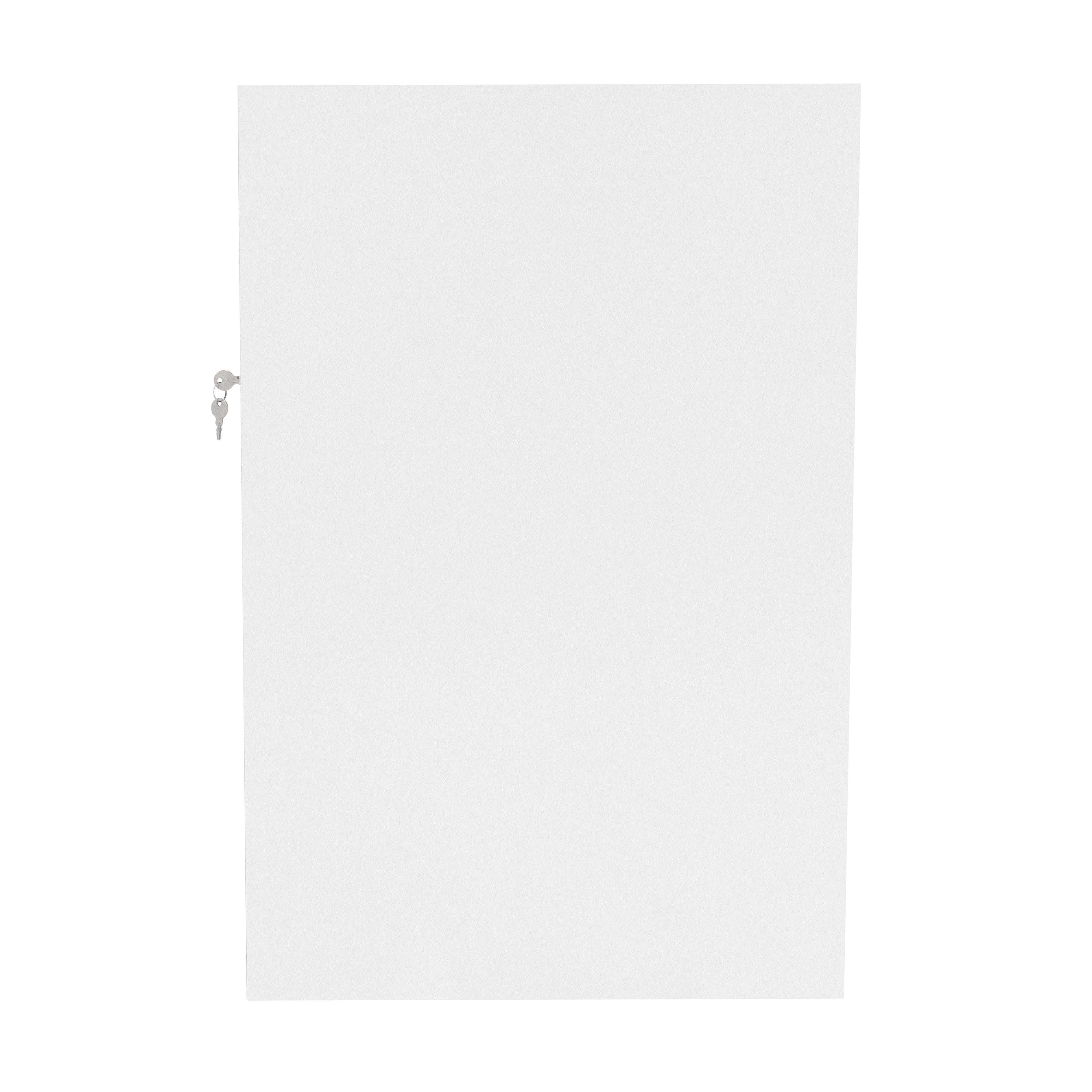 Bancone LED Bianco C1200 con 2 Ripiani a Vista e 1 Chiuso, Vetrina