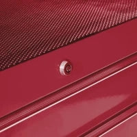 Carrello Porta Utensili Attrezzi Attrezzatura con Cassettiera Rosso 61.5 x 33 x 82.5cm