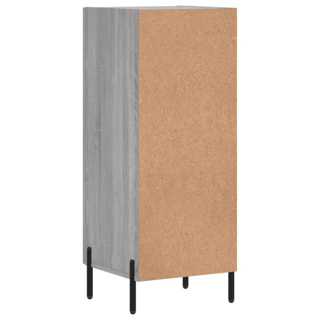 Credenza | Madia | Buffet da pranzo | Armadio da pranzo Grigio Sonoma 34,5x34x90 cm in Legno Multistrato