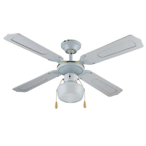 VENTILATORE A SOFFITTO 4 PALE BIANCO 105 CM 55W