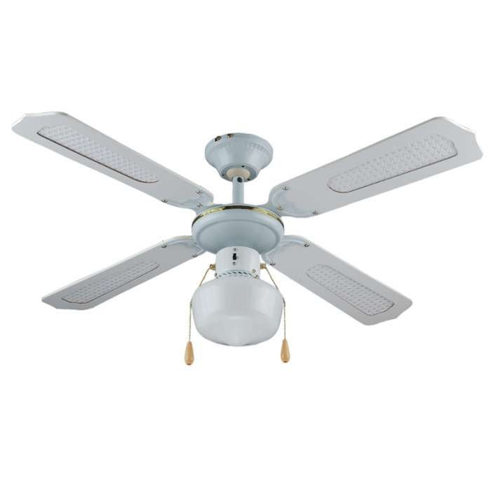 VENTILATORE A SOFFITTO 4 PALE BIANCO 105 CM 55W