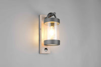 Applique da esterno c/sensore movimento, antracite, H 33 cm, Sambesi