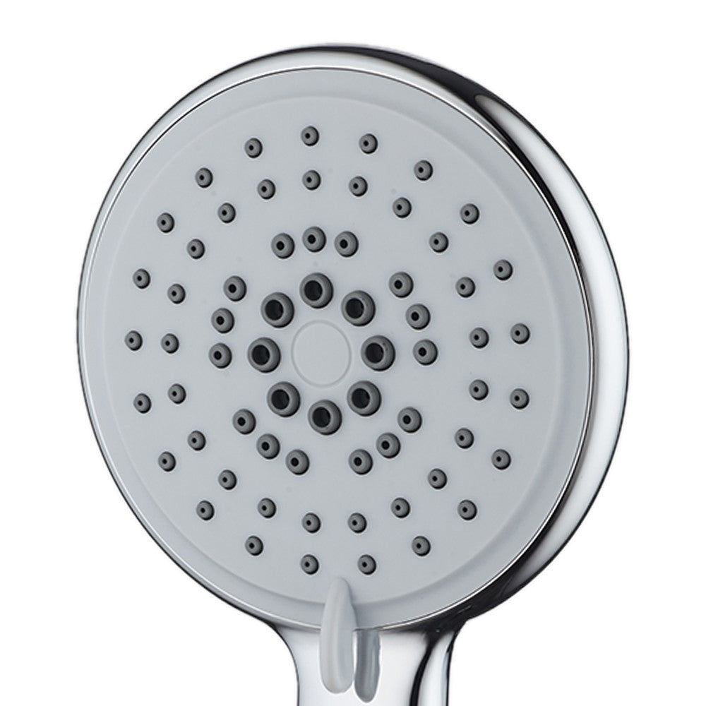 Doccetta cromata a 3 getti con puntine autopulenti - serie milos