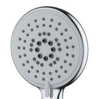 Doccetta cromata a 3 getti con puntine autopulenti - serie milos