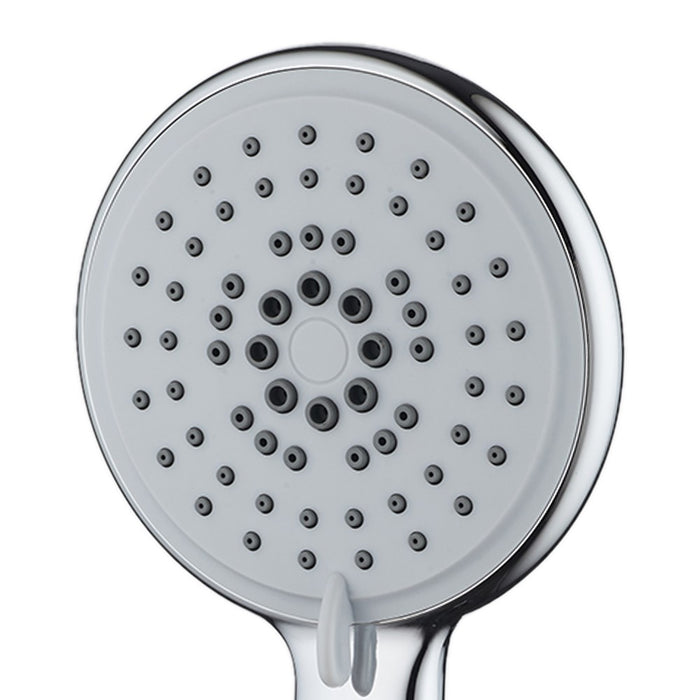 Doccetta cromata a 3 getti con puntine autopulenti - serie milos