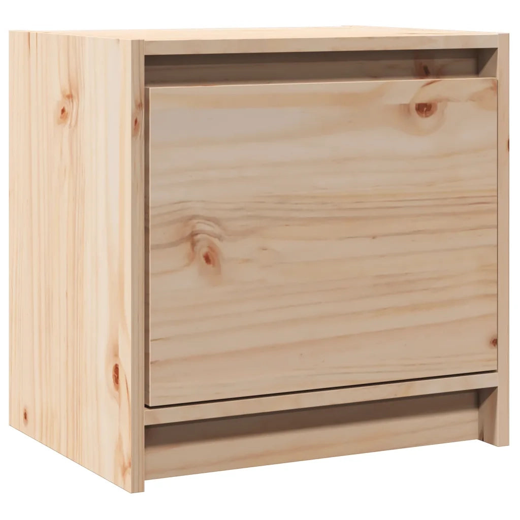 Comodino 40x30,5x40 cm in Legno Massello di Pino cod mxl 30989