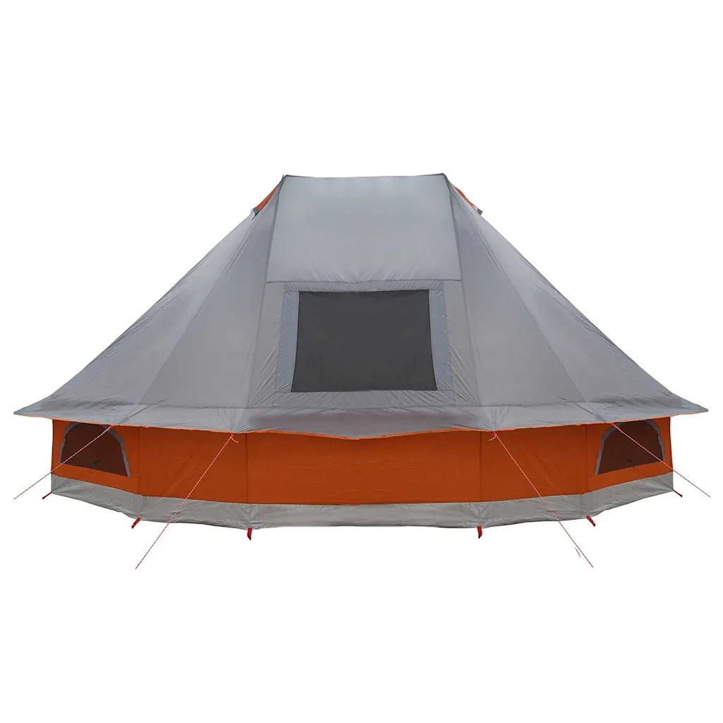 Tenda Tipi-Tenda da campeggio Grigio e arancione 466 x 310 x 240 cm taffet¨¤