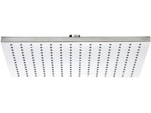 Soffione a pioggia quadrato piatto 30x30 cm