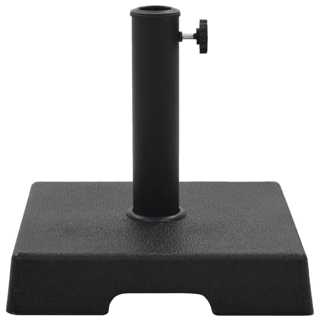 Base per ombrellone quadrata in resina diametro 38 e 48 mm nera 8 kg 2202075