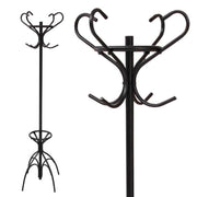 STELLA APPENDIABITI A PIANTANA IN METALLO 45 X 45 X 170 CM COLORE NERO