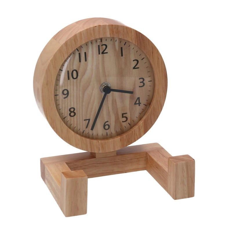 Orologio legno naturale cm 11,5x15x20