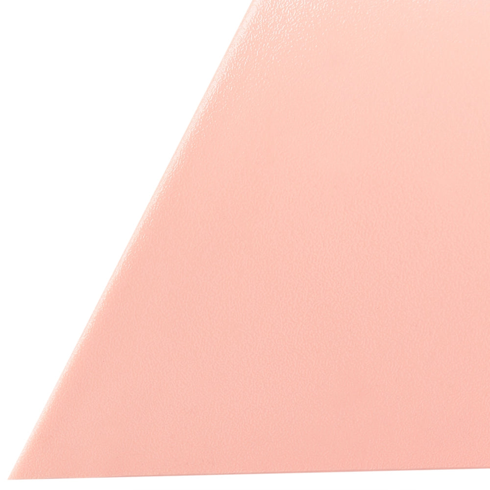 Tavolino in plastica tringolare rosa pastello soggiorno elegante