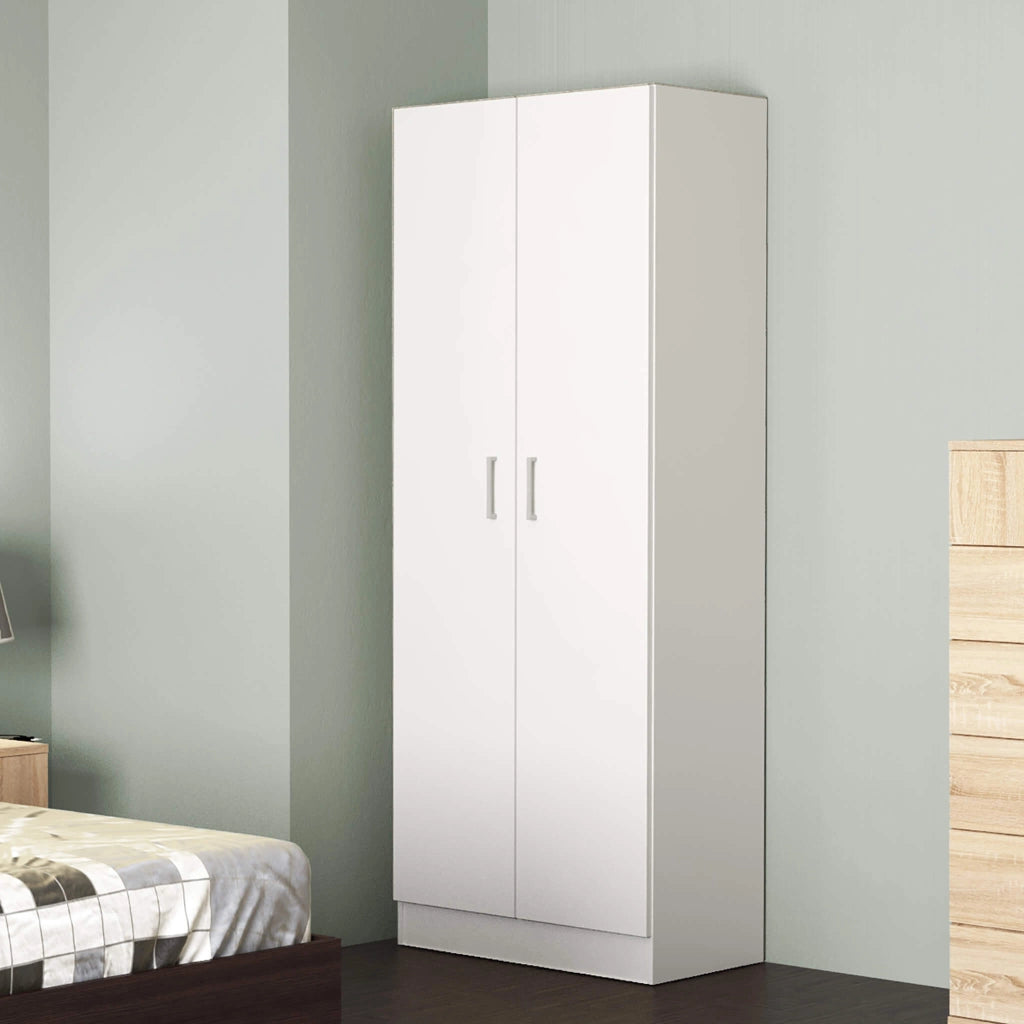 Armadio due ante in Legno Composito cm 77x50x190 - NORM
